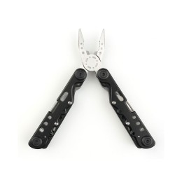 Мультитул Stinger, 105x40 мм, 13 функций, сталь, чёрно-серебристый, в комплекте нейлоновый чехол