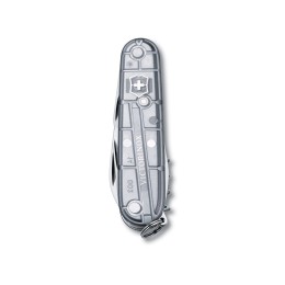 Нож перочинный VICTORINOX Spartan, 91 мм, 12 функций, полупрозрачный серебристый