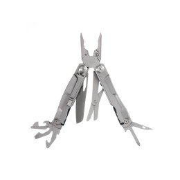 Мультитул Stinger, 106 мм, 15 функций, сталь, серебристый, в комплекте нейлоновый чехол