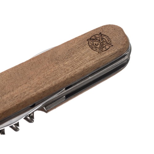 Нож перочинный Stinger, 90 мм, 11 функций, материал рукояти: древесина сапеле