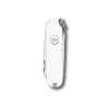 Нож-брелок VICTORINOX Classic SD Colors "Falling Snow", 58 мм, 7 функций, белый
