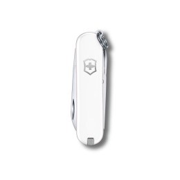Нож-брелок VICTORINOX Classic SD Colors "Falling Snow", 58 мм, 7 функций, белый