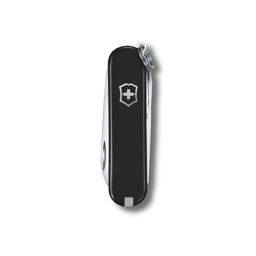 Нож-брелок VICTORINOX Classic SD Colors "Dark Illusion", 58 мм, 7 функций, чёрный