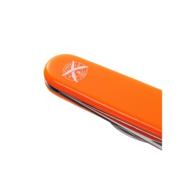 Нож перочинный Stinger, 90 мм, 4 функции, материал рукояти: АБС-пластик (оранжевый)