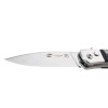 Нож складной Stinger, 90 мм (серебристый), материал рукояти: сталь, смола (чёрный)