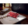 Швейцарская карточка VICTORINOX SwissCard Lite, 13 функций, полупрозрачная красная