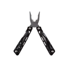 Мультитул Stinger, 104x43 мм, 13 функций, сталь/алюминий, чёрно-серебристый, в нейлоновом чехле