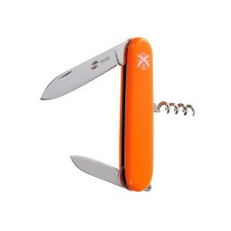 Нож перочинный Stinger, 90 мм, 4 функции, материал рукояти: АБС-пластик (оранжевый)