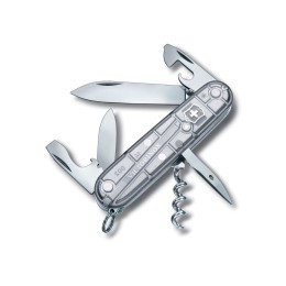 Нож перочинный VICTORINOX Spartan, 91 мм, 12 функций, полупрозрачный серебристый