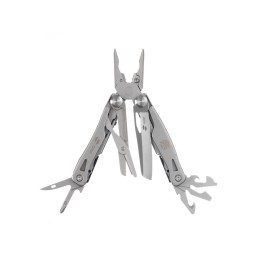 Мультитул Stinger, 106 мм, 15 функций, сталь, серебристый, в комплекте нейлоновый чехол