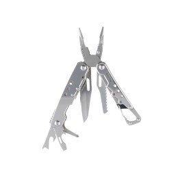 Мультитул Stinger, 105x40 мм, 12 функций, сталь, серебристый, в комплекте нейлоновый чехол