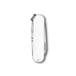Нож-брелок VICTORINOX Classic SD Colors "Falling Snow", 58 мм, 7 функций, белый