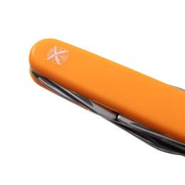 Нож перочинный Stinger, 90 мм, 11 функций, материал рукояти: АБС-пластик (оранжевый)