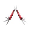 Мультитул Stinger, 105x40 мм, 13 функций, сталь, красно-серебристый, в комплекте нейлоновый чехол