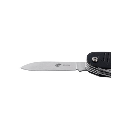 Нож перочинный Stinger, 96 мм, 15 функций, материал рукояти: алюминий (черный)