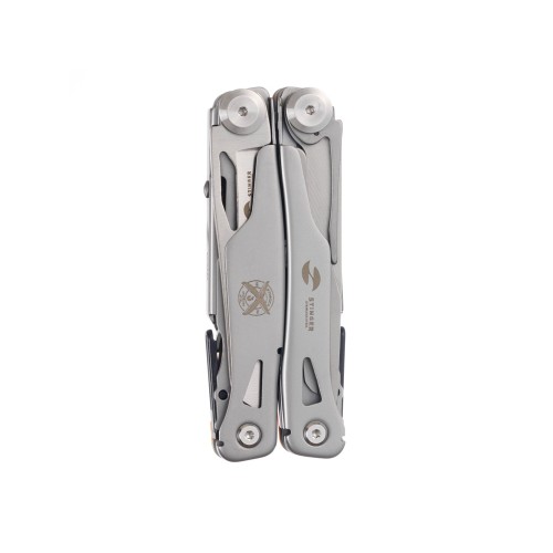 Мультитул Stinger, 106 мм, 15 функций, сталь/АБС-пластик, оранжевый, в комплекте нейлоновый чехол