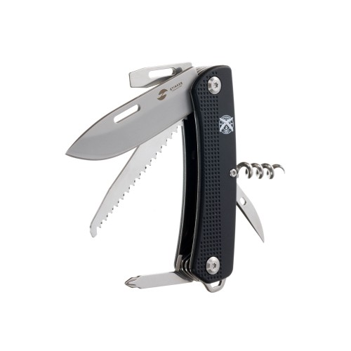 Нож перочинный Stinger, 103 мм, 10 функций, материал рукояти: АБС-пластик (черный)