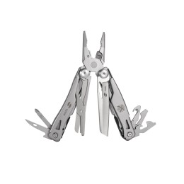 Мультитул Stinger, 106 мм, 15 функций, сталь, серебристый, в комплекте нейлоновый чехол