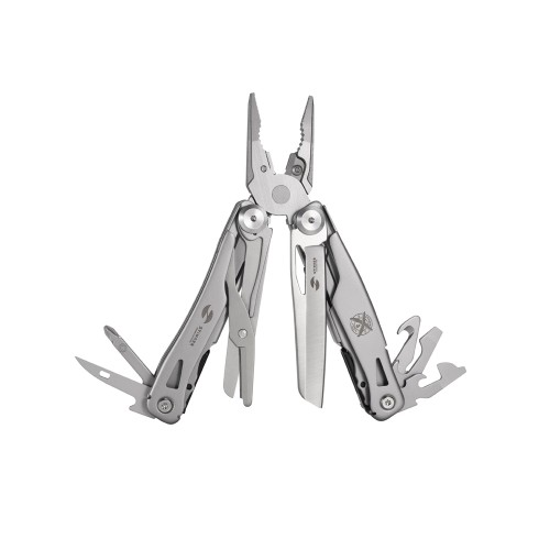 Мультитул Stinger, 106 мм, 15 функций, сталь, серебристый, в комплекте нейлоновый чехол