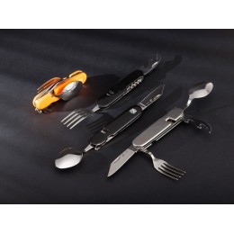 Нож перочинный Stinger, 109 мм, 8 функций, материал рукояти: АБС-пластик (оранжевый)