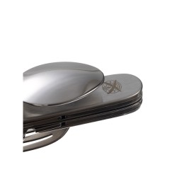 Нож перочинный Stinger, 109 мм, 8 функций, материал рукояти: нержавеющая сталь (серебристый)