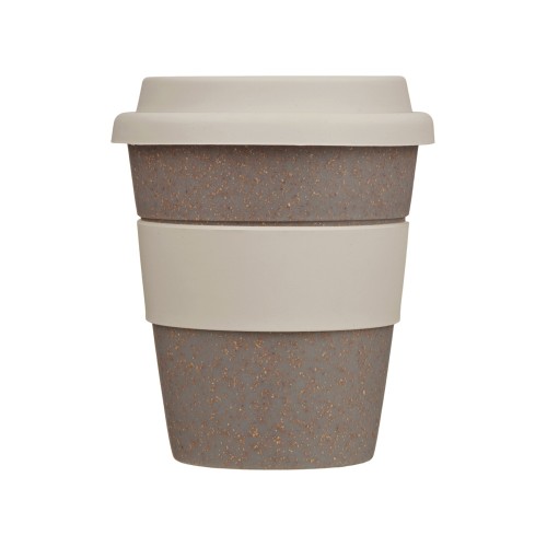 Стакан с силиконовой крышкой "Cafe", beige