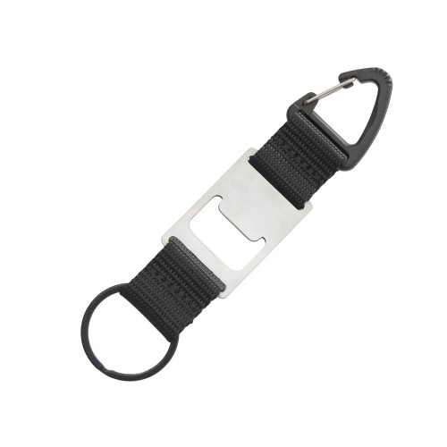 Брелок-ремувка с открывашкой и карабином "Champion", черный