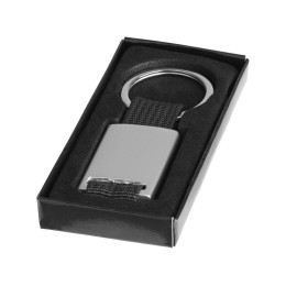 Брелок "Mondo", серебристый/черный