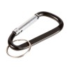 Брелок-карабин из переработанного алюминия "Alumina", черный