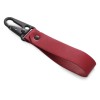 Брелок-ремувка из эко-кожи с карабином "Domino", красный