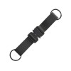 Отстегивающийся брелок-ремувка из эко-кожи "Ninja", черный
