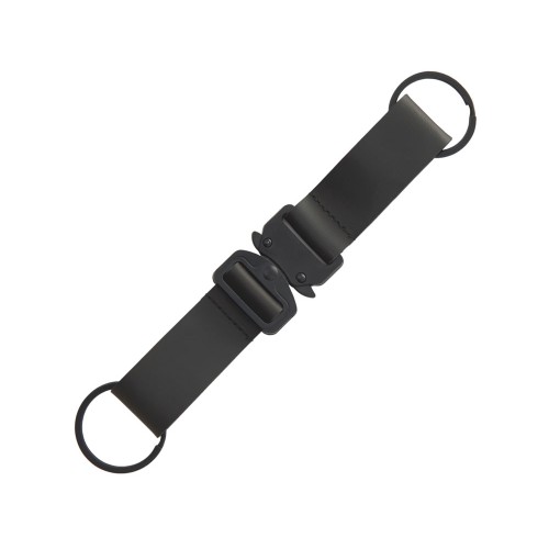 Отстегивающийся брелок-ремувка из эко-кожи "Ninja", черный
