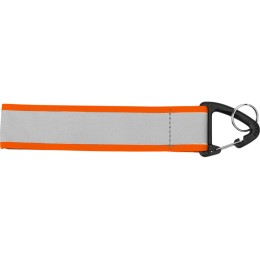 Светоотражающий брелок Reflector, серебристый/неоновый оранжевый