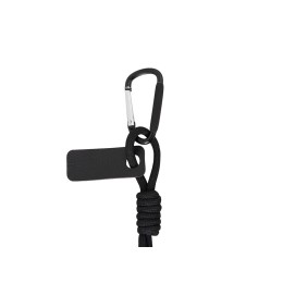 Брелок-веревочка на карабине "Trinket", черный