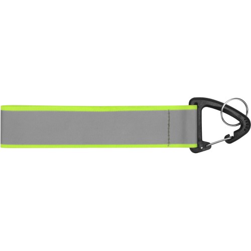 Светоотражающий брелок Reflector, серебристый/неоновый зеленый