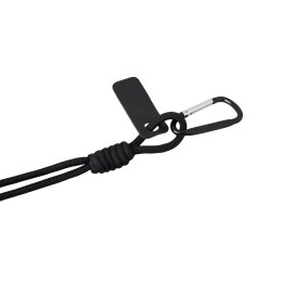 Брелок-веревочка на карабине "Trinket", черный