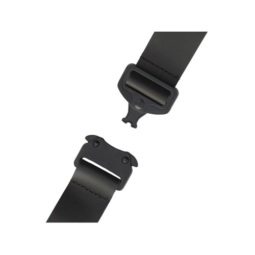 Отстегивающийся брелок-ремувка из эко-кожи "Ninja", черный