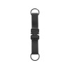 Отстегивающийся брелок-ремувка из эко-кожи "Ninja", черный