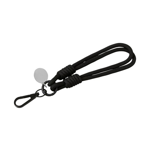 Брелок-браслет "Bohemian" c тканевым держателем для телефона, черный