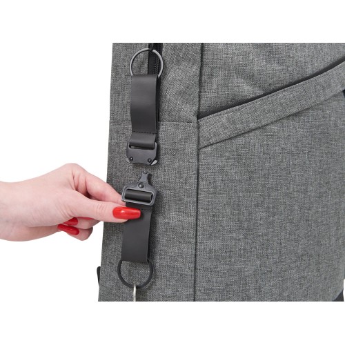 Отстегивающийся брелок-ремувка из эко-кожи "Ninja", черный