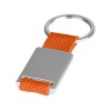 Брелок "Mondo", серебристый/оранжевый