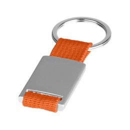 Брелок "Mondo", серебристый/оранжевый