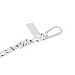 Брелок-веревочка на карабине "Trinket", черно-белый