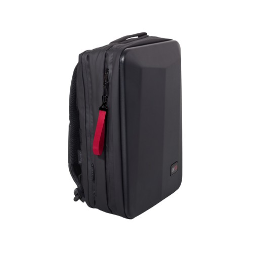 Ремувка с черным карабином "Summit", 2 см, красный/черный