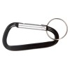 Брелок-карабин из переработанного алюминия "Alumina", черный