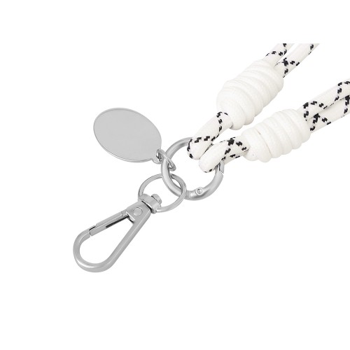 Брелок-браслет "Bohemian", черно-белый