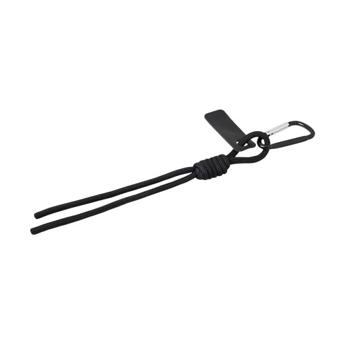 Брелок-веревочка на карабине "Trinket", черный