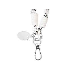 Брелок-браслет "Bohemian", черно-белый