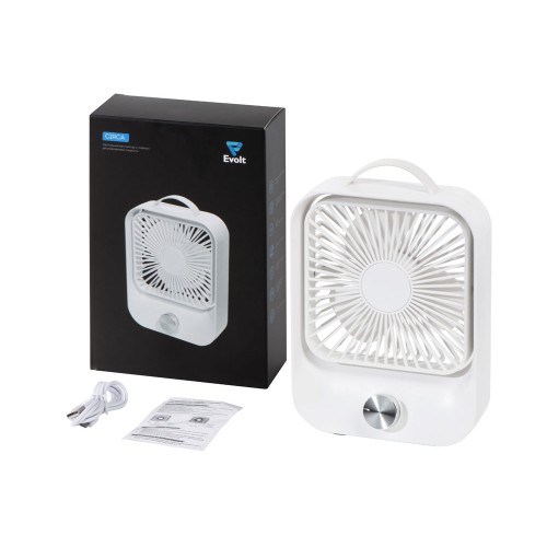 Настольный вентилятор с плавным регулированием скорости "Circa", белый