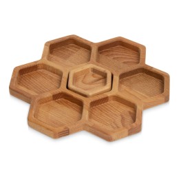 Менажница соты с одной соусницей "Соты" (Р)